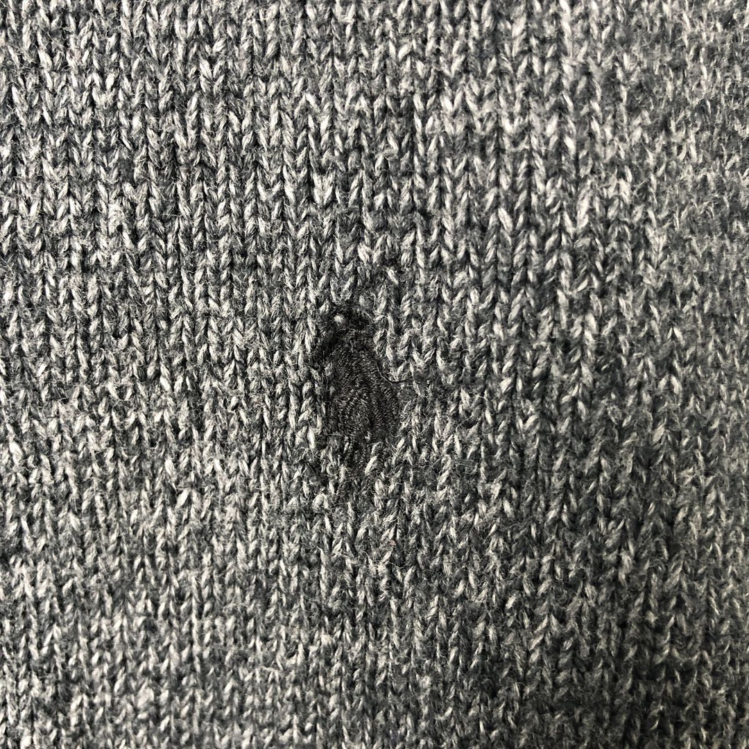 Ralph Lauren POLO by Ralph Lauren Cotton Knit Sweater Men's M Size cotton Charcoal Vintage Second Hand