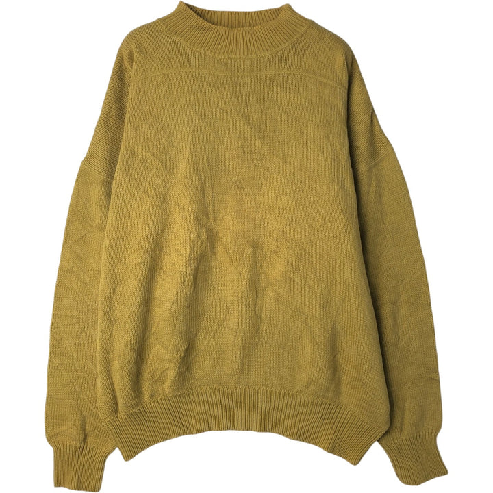 90'S GAP Old Gap Mock Neck Cotton Knit Sweater, Men's Size L (approx.), Vintage cotton yellow type Vintage Second Hand
