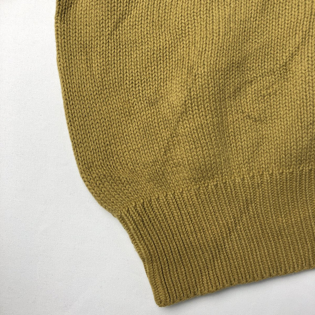 90'S GAP Old Gap Mock Neck Cotton Knit Sweater, Men's Size L (approx.), Vintage cotton yellow type Vintage Second Hand