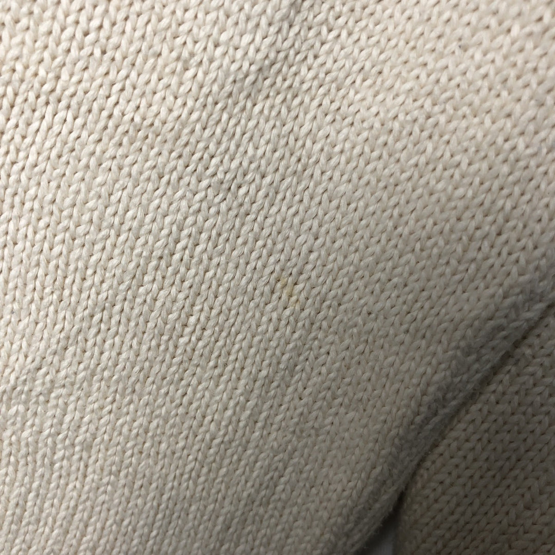 Ralph Lauren POLO by Ralph Lauren Cotton Knit Sweater Men's M Size cotton ivory Vintage Second Hand