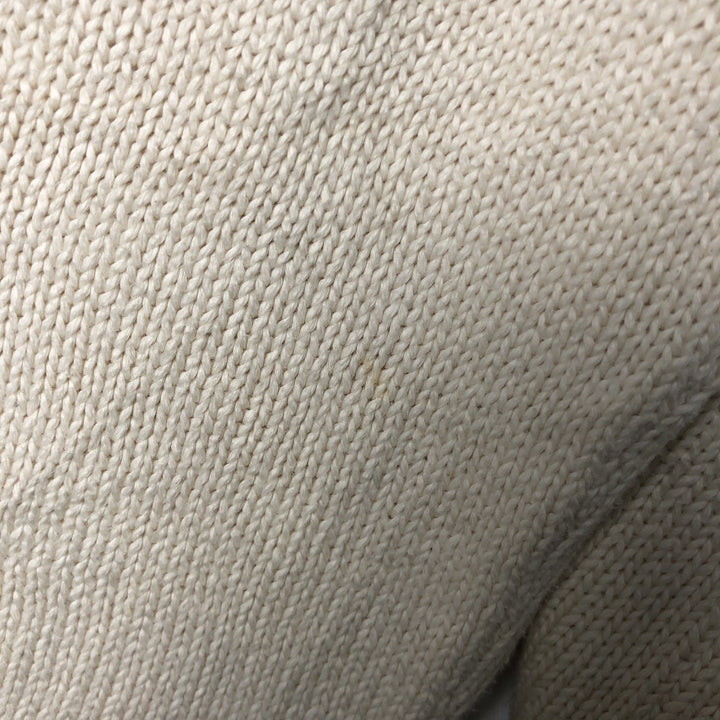 Ralph Lauren POLO by Ralph Lauren Cotton Knit Sweater Men's M Size cotton ivory Vintage Second Hand