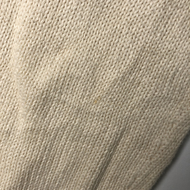 Ralph Lauren POLO by Ralph Lauren Cotton Knit Sweater Men's M Size cotton ivory Vintage Second Hand