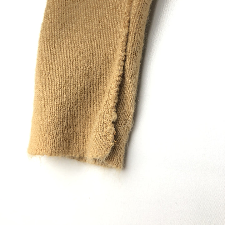 JCPenny THE FOX COLLECTION V-neck acrylic knit sweater, made in the USA, equivalent to men's size M. Oron Acrylic beige type brown Vintage Second Hand