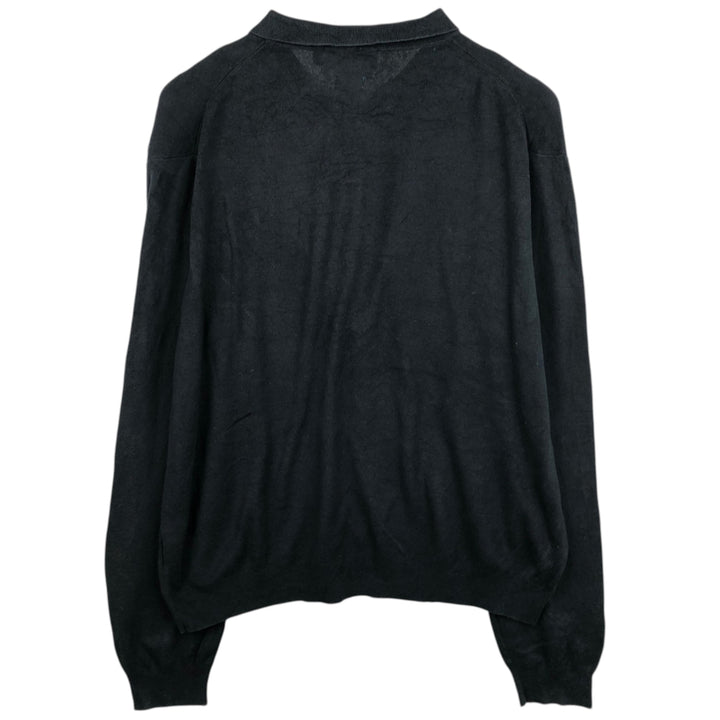 Ralph Lauren POLO by Ralph Lauren Polo Knit Sweater, Men's XXL Pima Cotton black type Vintage Second Hand