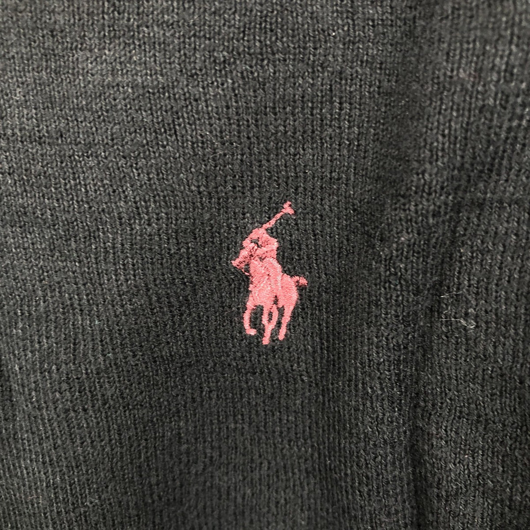 Ralph Lauren POLO by Ralph Lauren Polo Knit Sweater, Men's XXL Pima Cotton black type Vintage Second Hand
