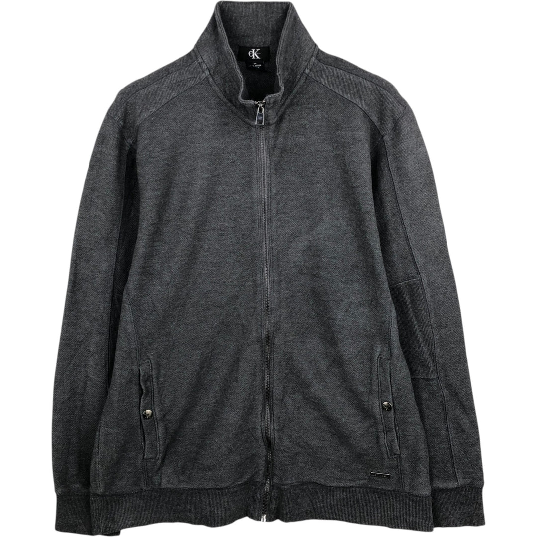 90s-00'S Calvin Klein Driver's Knit Sweater, Men's Size M (approx.), Vintage cotton Charcoal Vintage Second Hand