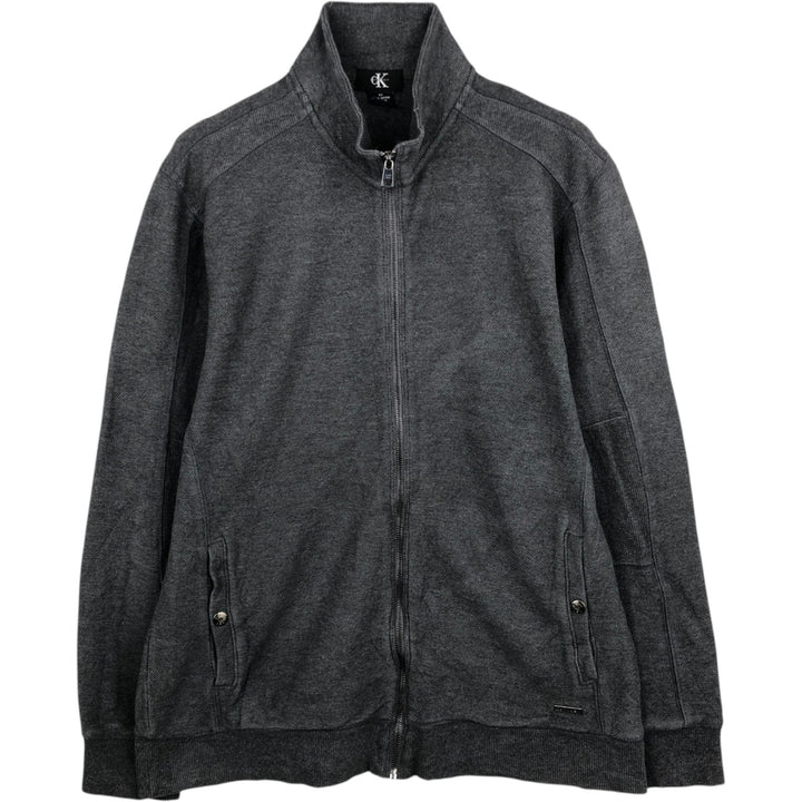90s-00'S Calvin Klein Driver's Knit Sweater, Men's Size M (approx.), Vintage cotton Charcoal Vintage Second Hand