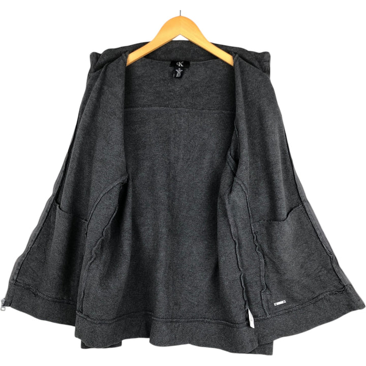 90s-00'S Calvin Klein Driver's Knit Sweater, Men's Size M (approx.), Vintage cotton Charcoal Vintage Second Hand