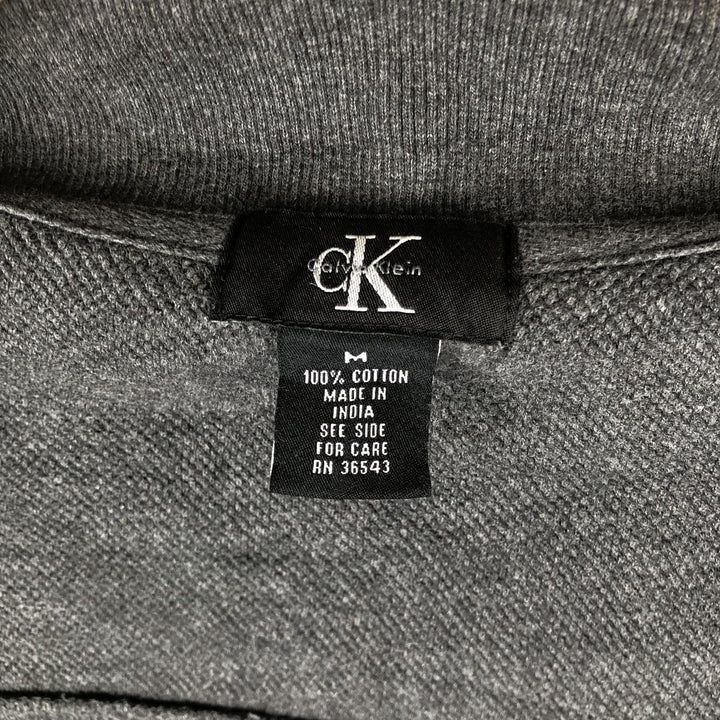 90s-00'S Calvin Klein Driver's Knit Sweater, Men's Size M (approx.), Vintage cotton Charcoal Vintage Second Hand