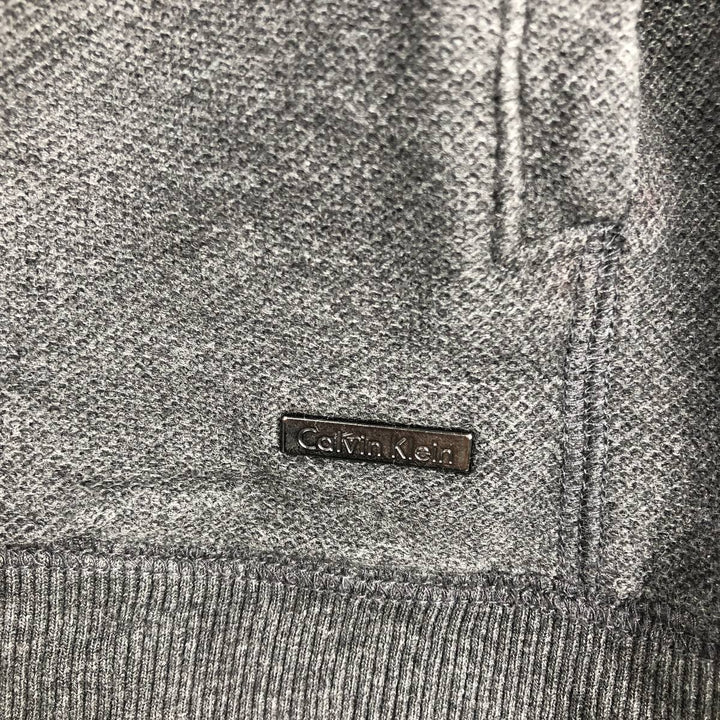 90s-00'S Calvin Klein Driver's Knit Sweater, Men's Size M (approx.), Vintage cotton Charcoal Vintage Second Hand