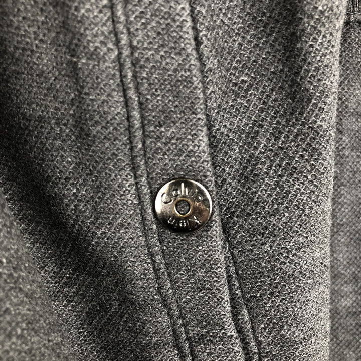 90s-00'S Calvin Klein Driver's Knit Sweater, Men's Size M (approx.), Vintage cotton Charcoal Vintage Second Hand