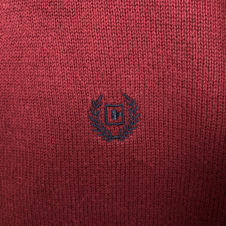 Ralph Lauren CHAPS Polo Knit Sweater, Men's Size L (approx.) cotton red type Vintage Second Hand