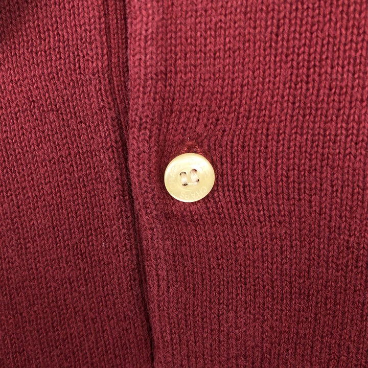 Ralph Lauren CHAPS Polo Knit Sweater, Men's Size L (approx.) cotton red type Vintage Second Hand