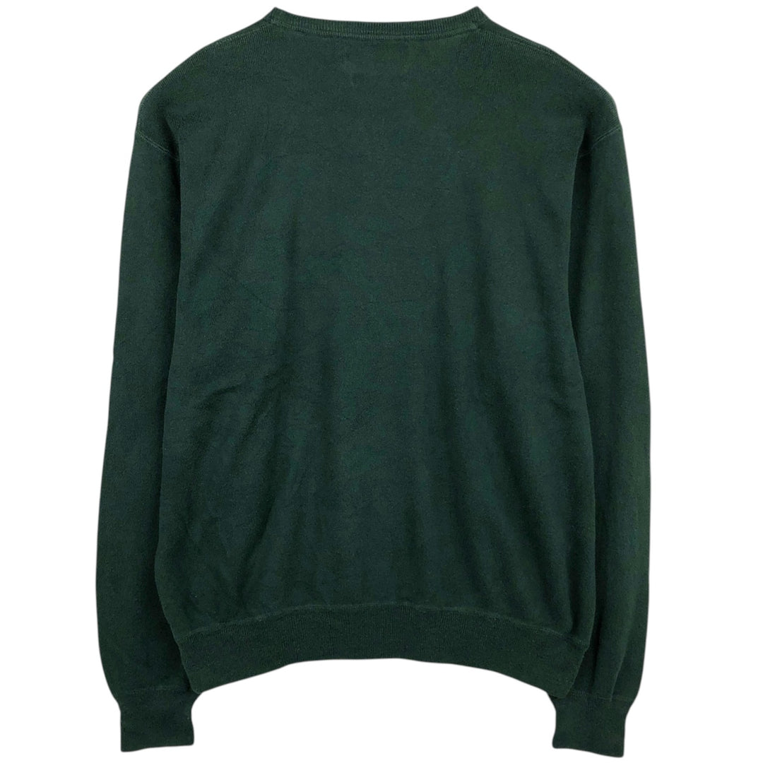 Ralph Lauren POLO by Ralph Lauren Cotton Knit Sweater Men's XL cotton Green type dark green Vintage Second Hand