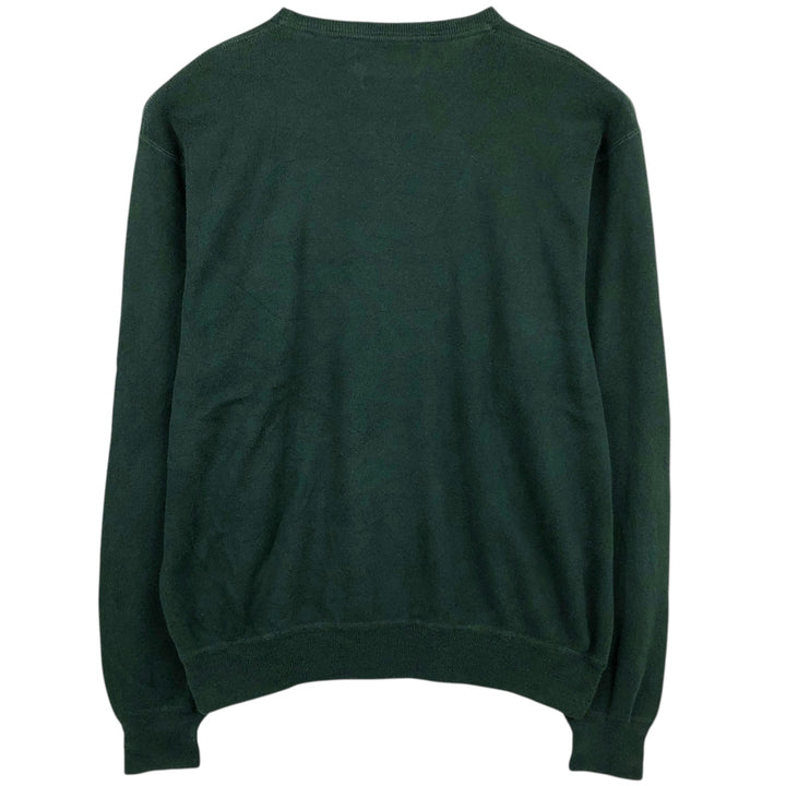 Ralph Lauren POLO by Ralph Lauren Cotton Knit Sweater Men's XL cotton Green type dark green Vintage Second Hand