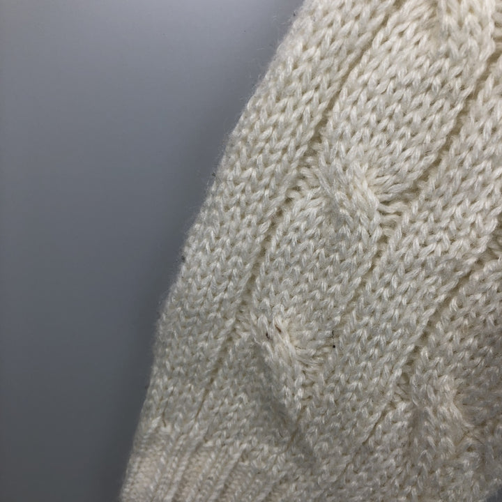 70s-80'S Lacoste IZOD Tilden Knit Sweater, Men's Size L (approx.), Vintage acrylic white type Vintage Second Hand