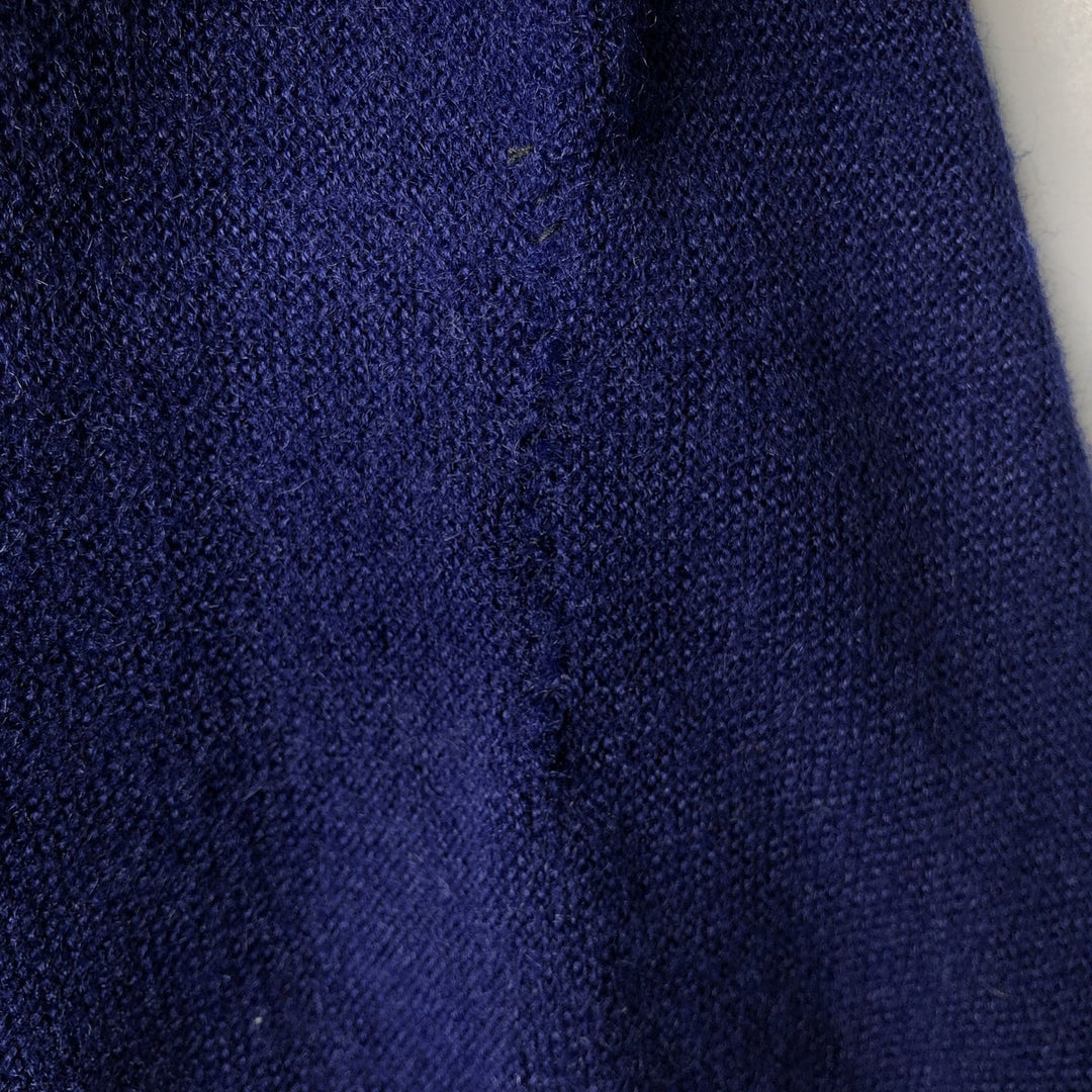 Vintage 1970'S Lacoste IZOD acrylic knit sweater, men's size XL unclear navy blue type Vintage Second Hand