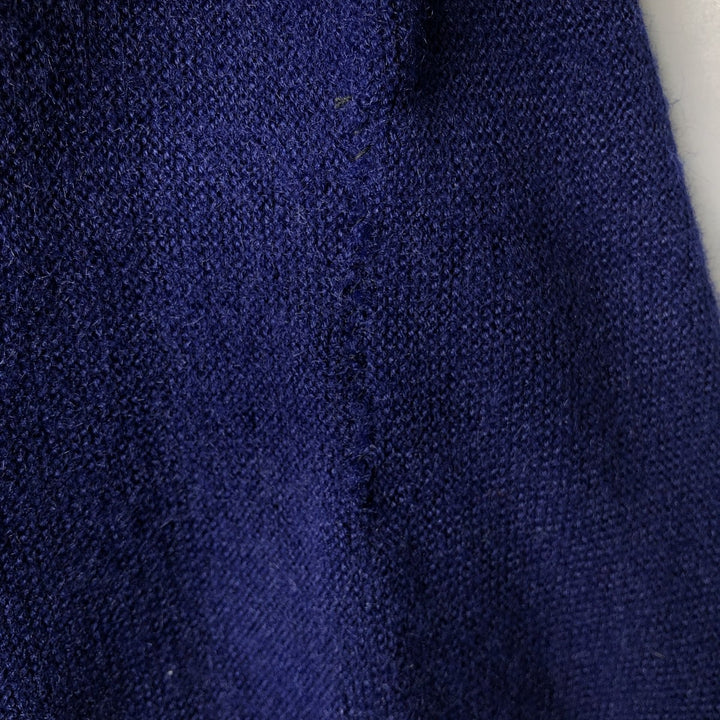 Vintage 1970'S Lacoste IZOD acrylic knit sweater, men's size XL unclear navy blue type Vintage Second Hand