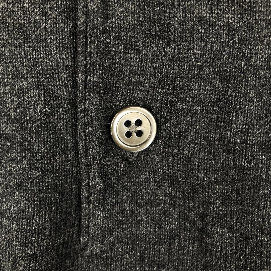 Lands' End polo knit sweater from the 2000s, men's size XL. cotton gray type Vintage Second Hand