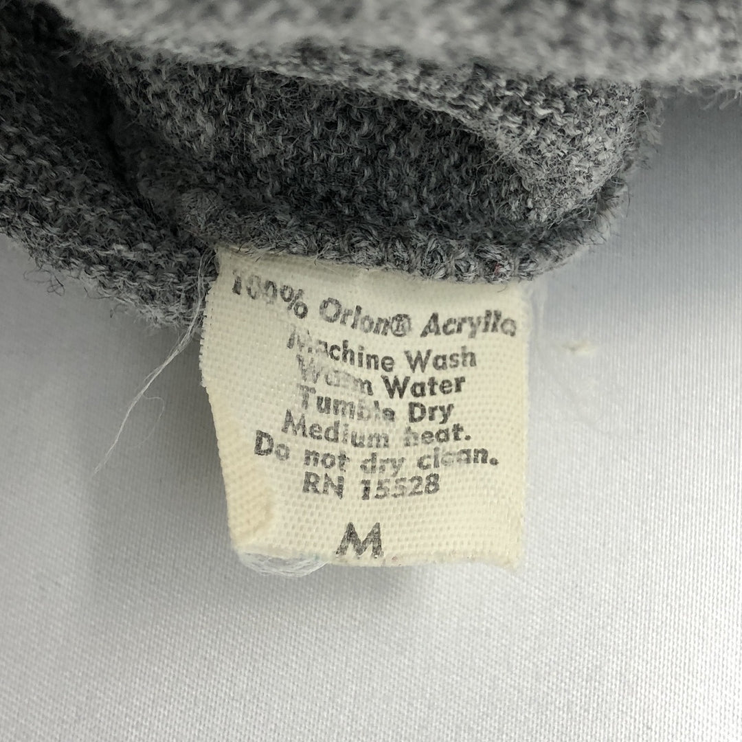 Lacoste IZOD V-neck acrylic knit sweater, men's size M (approx.) Oron Acrylic gray type Vintage Second Hand