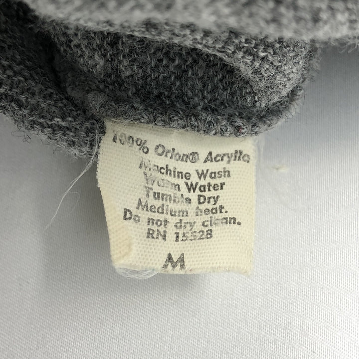 Lacoste IZOD V-neck acrylic knit sweater, men's size M (approx.) Oron Acrylic gray type Vintage Second Hand