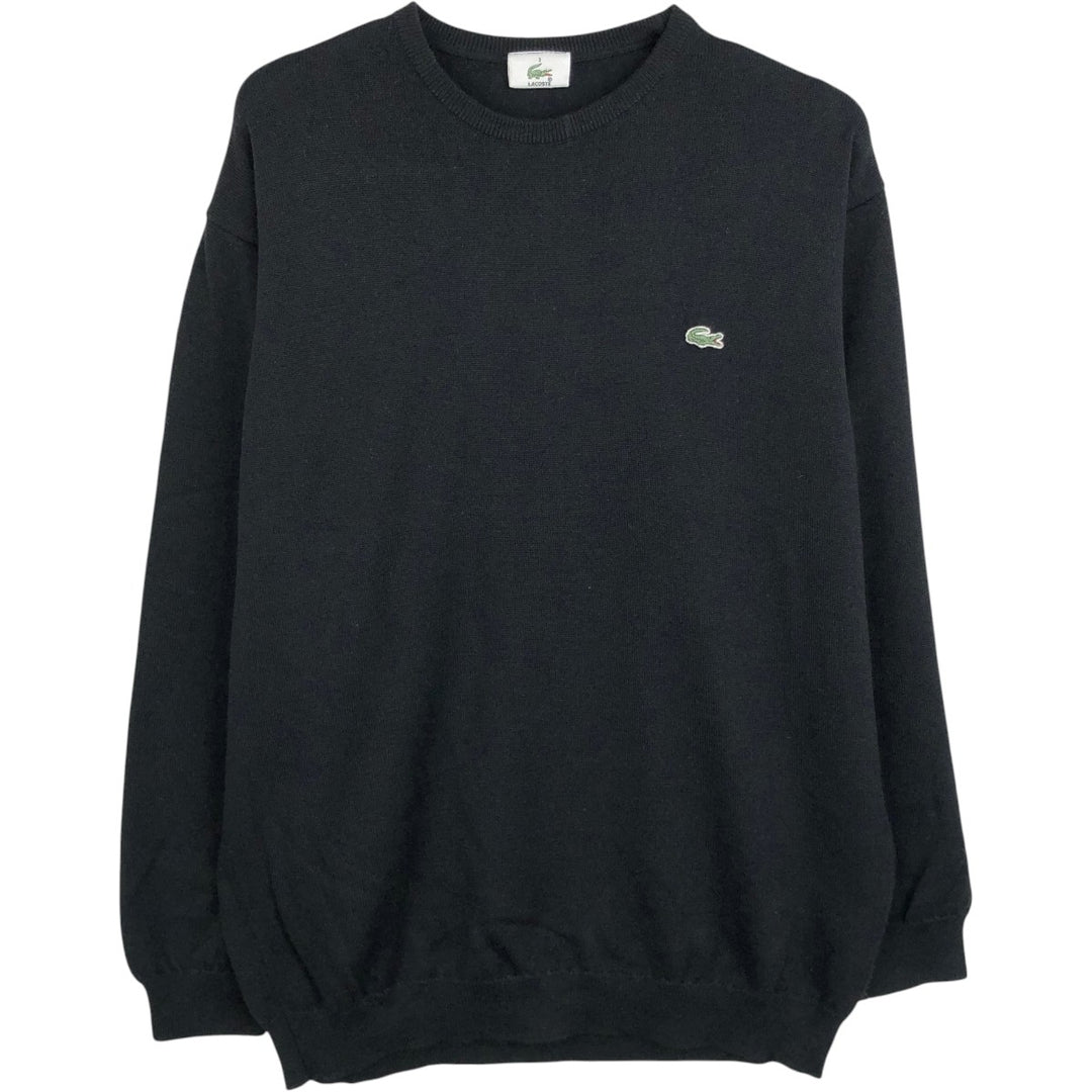 Lacoste knit sweater, size 3 (equivalent to men's S). unclear black type Vintage Second Hand
