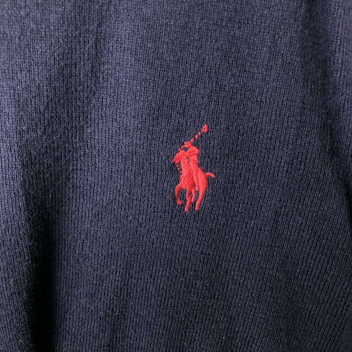 Ralph Lauren POLO by Ralph Lauren Pima Cotton Knit Sweater, Men's Size L Pima Cotton navy blue type Vintage Second Hand