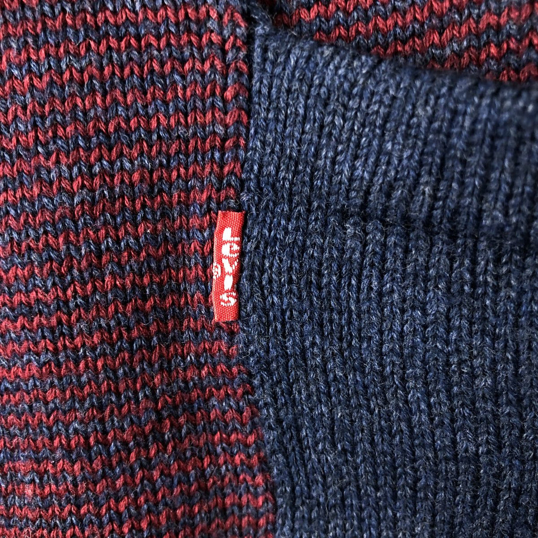 Levi's Cotton Knit Sweater, Men's Size XL cotton red type Vintage Second Hand