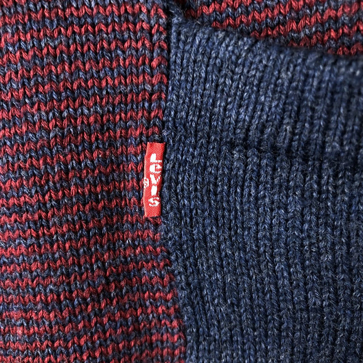 Levi's Cotton Knit Sweater, Men's Size XL cotton red type Vintage Second Hand