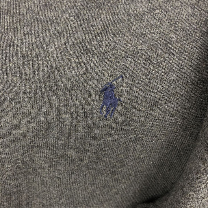 Ralph Lauren POLO by Ralph Lauren V-neck Pima cotton knit sweater, men's size L Pima Cotton gray type Vintage Second Hand
