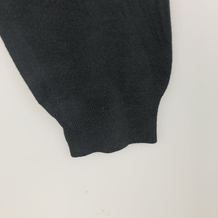 Ralph Lauren POLO by Ralph Lauren V-neck Pima cotton knit sweater, men's size M Pima Cotton black type Vintage Second Hand