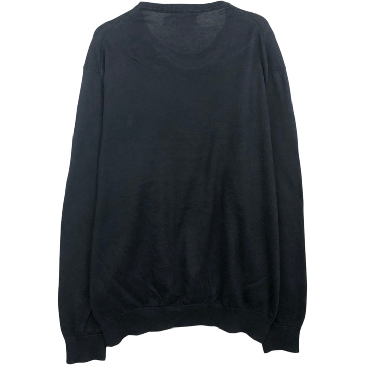 Ralph Lauren POLO RALPH LAUREN Pima Cotton Knit Sweater, Men's Size XL Pima Cotton black type Vintage Second Hand