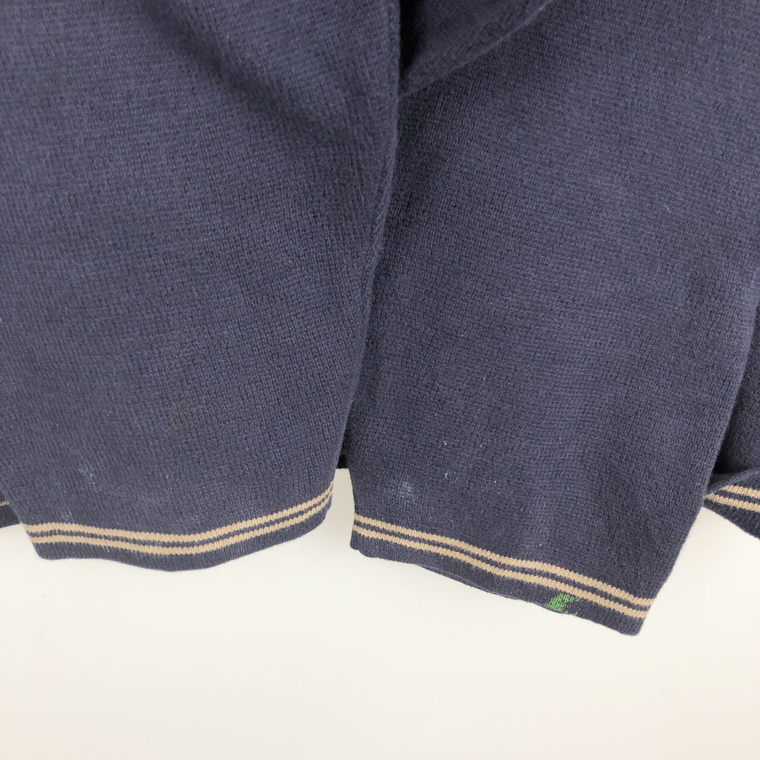 Woolrich V-neck knit sweater, men's size XXL. unclear navy blue type Vintage Second Hand