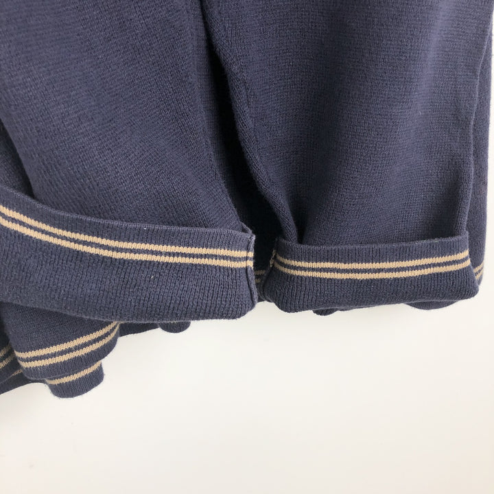 Woolrich V-neck knit sweater, men's size XXL. unclear navy blue type Vintage Second Hand