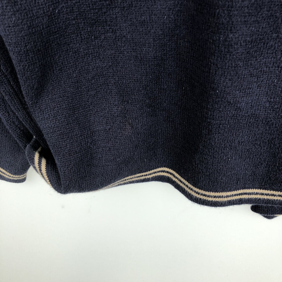Woolrich V-neck knit sweater, men's size XXL. unclear navy blue type Vintage Second Hand