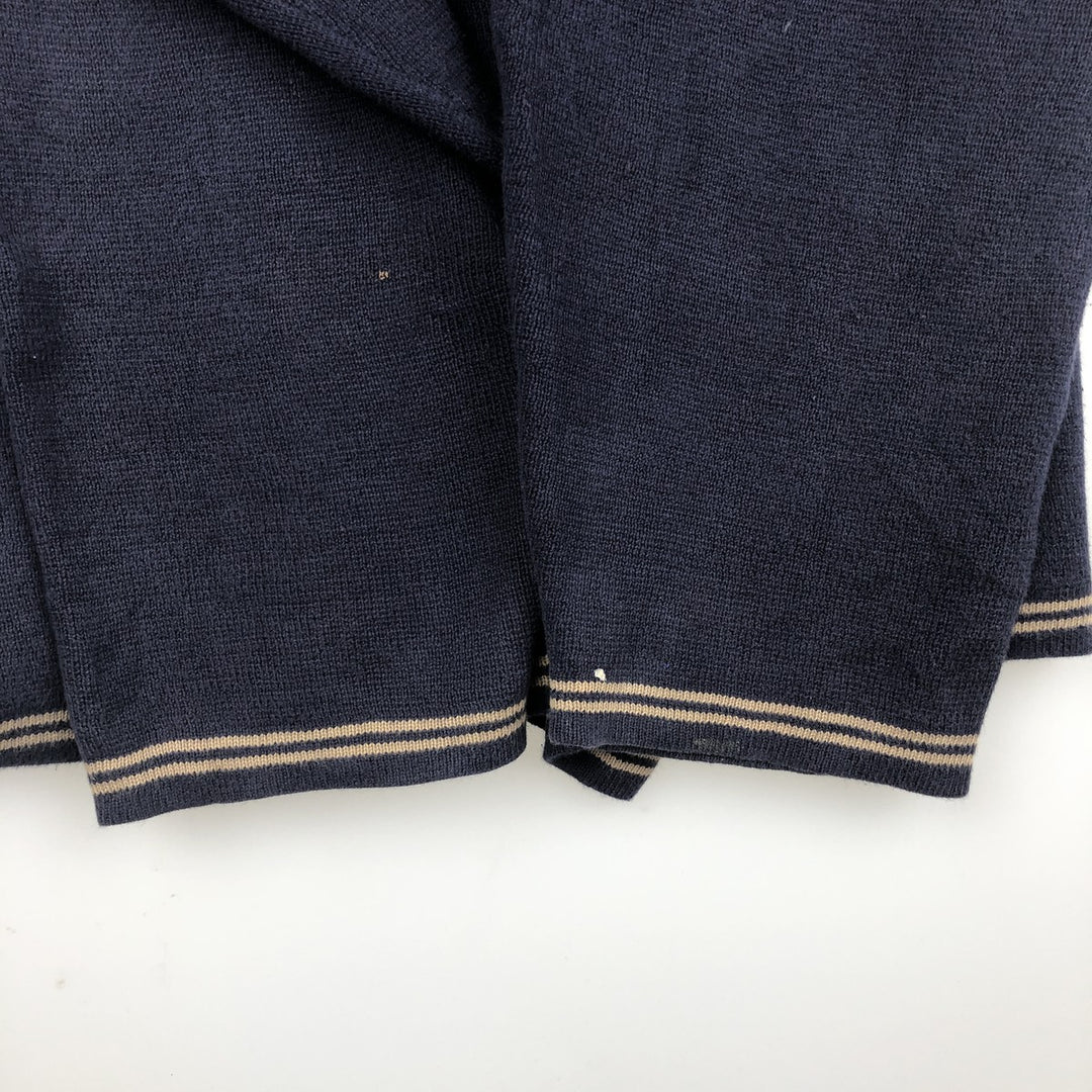 Woolrich V-neck knit sweater, men's size XXL. unclear navy blue type Vintage Second Hand