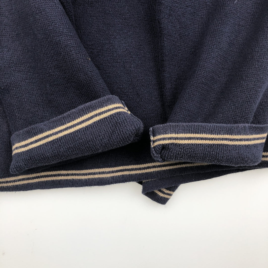 Woolrich V-neck knit sweater, men's size XXL. unclear navy blue type Vintage Second Hand