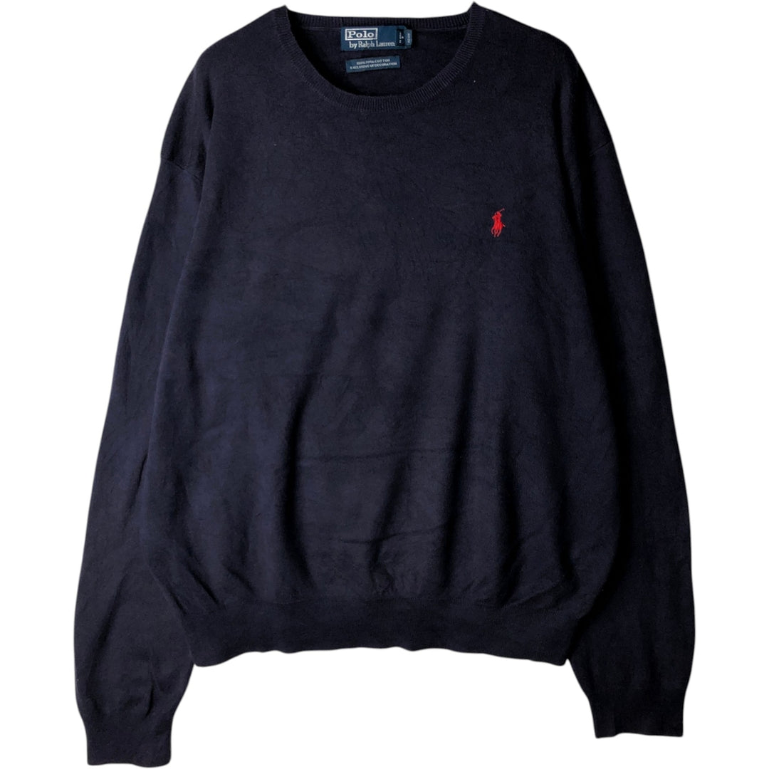 Ralph Lauren POLO by Ralph Lauren Men's Size XL (equivalent) Pima Cotton navy blue type Vintage Second Hand