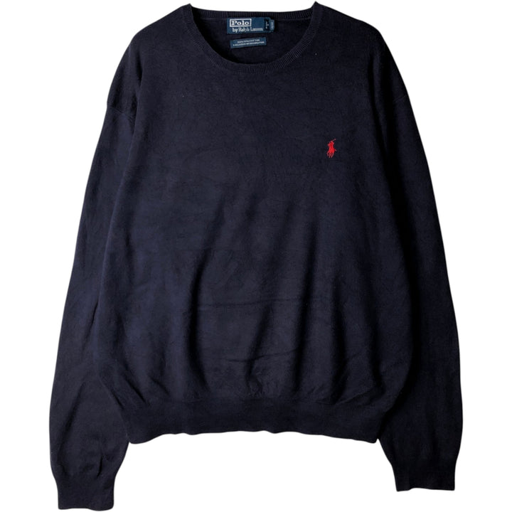 Ralph Lauren POLO by Ralph Lauren Men's Size XL (equivalent) Pima Cotton navy blue type Vintage Second Hand