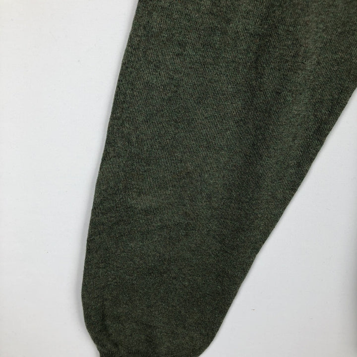Ralph Lauren POLO RALPH LAUREN V-neck Pima cotton knit sweater, men's size L Pima Cotton Khaki type sage green Vintage Second Hand