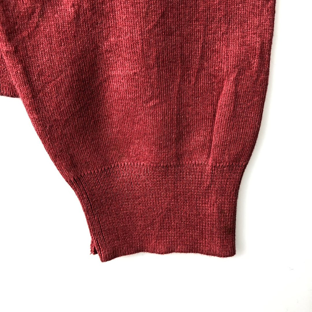 Ralph Lauren POLO by Ralph Lauren V-neck Pima cotton knit sweater, men's size L Pima Cotton red type Vintage Second Hand