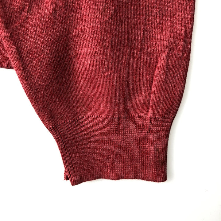 Ralph Lauren POLO by Ralph Lauren V-neck Pima cotton knit sweater, men's size L Pima Cotton red type Vintage Second Hand