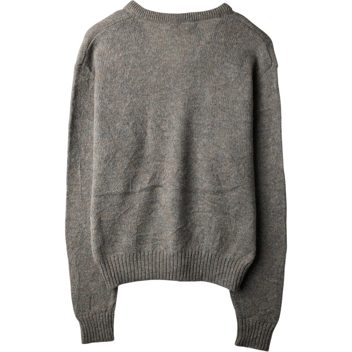 1980'S Jantzen V-neck cotton knit sweater, made in USA, men's size M equivalent, vintage. unclear gray type Vintage Second Hand