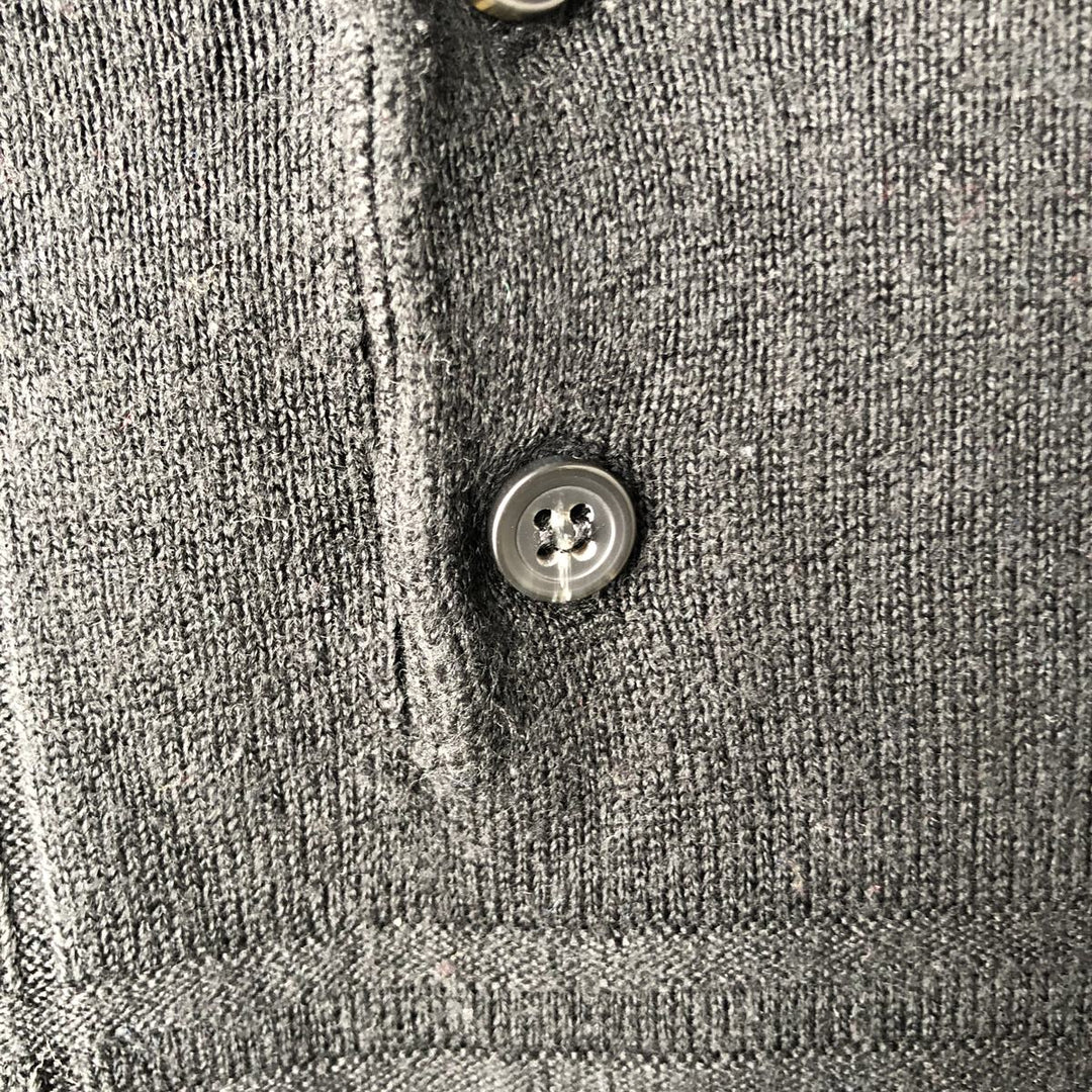 Dockers Check Pattern Acrylic Polo Knit Sweater, Men's Size XL (approx.) acrylic black type Vintage Second Hand