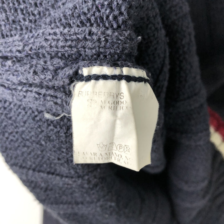 Burberry's BURBERRY LONDON Tilden knit sweater, size 6 (equivalent to men's L). unclear navy blue type Vintage Second Hand