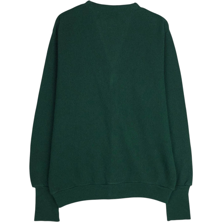 WARREN SCOTT Acrylic Knit Cardigan, Made in USA, Men's Size L (approx.) acrylic Green type dark green Vintage Second Hand