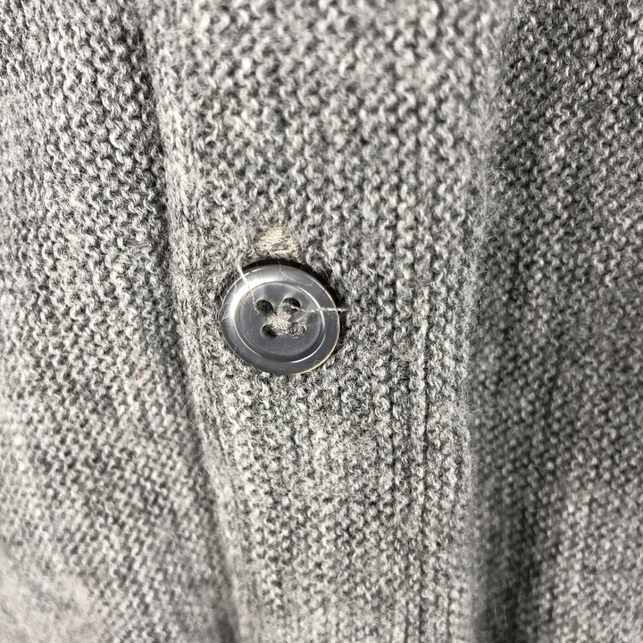 IZOD Acrylic Knit Cardigan, Men's Size M (equivalent) acrylic gray type Vintage Second Hand