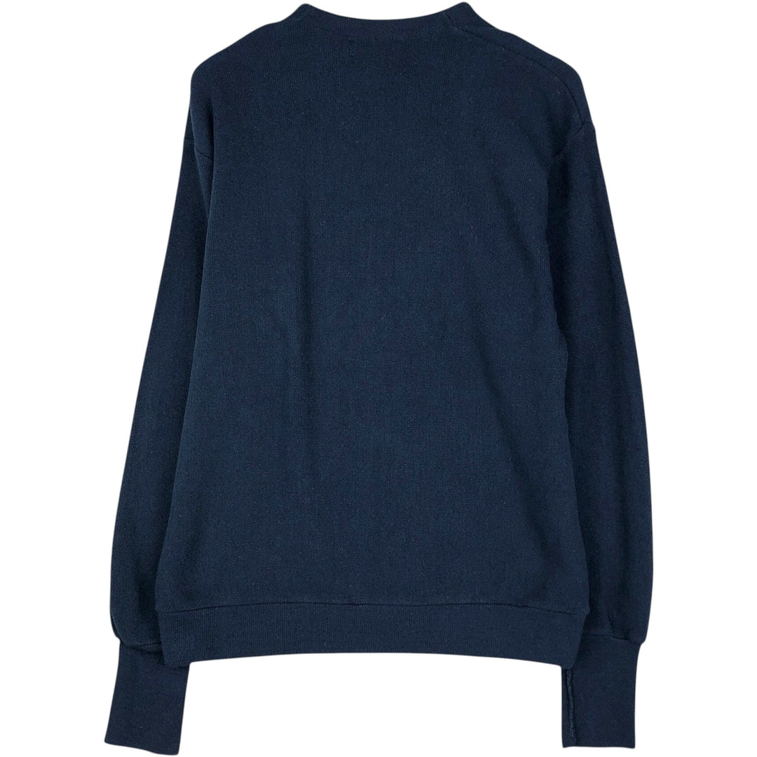90'S Van Heusen Classic Collection Acrylic Knit Cardigan, Made in USA, Men's Size XL (approx.), Vintage acrylic navy blue type Vintage Second Hand