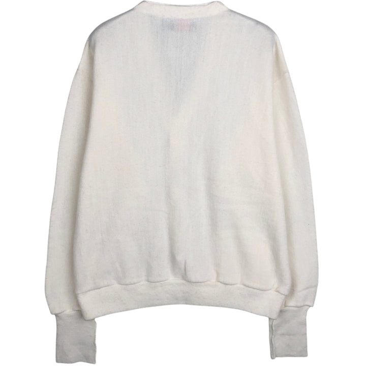 80s-90'S ParFour Acrylic Knit Cardigan, Made in USA, Men's Size L (Equivalent), Vintage acrylic white type Vintage Second Hand