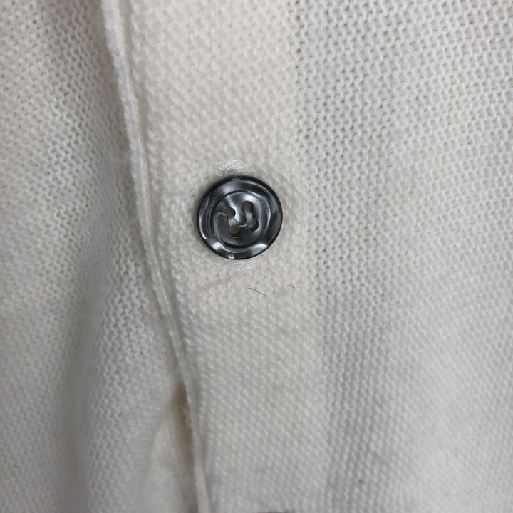 80s-90'S ParFour Acrylic Knit Cardigan, Made in USA, Men's Size L (Equivalent), Vintage acrylic white type Vintage Second Hand